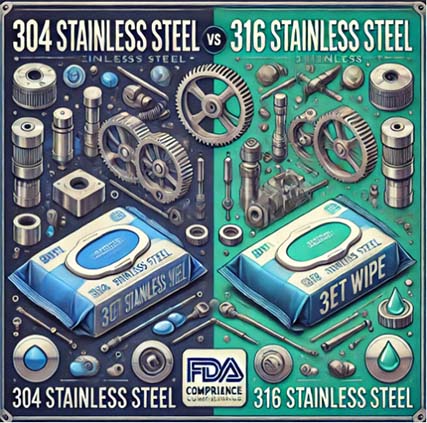 Investment Guide: Choosing Materials for Wet Wipes Machines – 304 Stainless Steel vs. 316 Stainless 