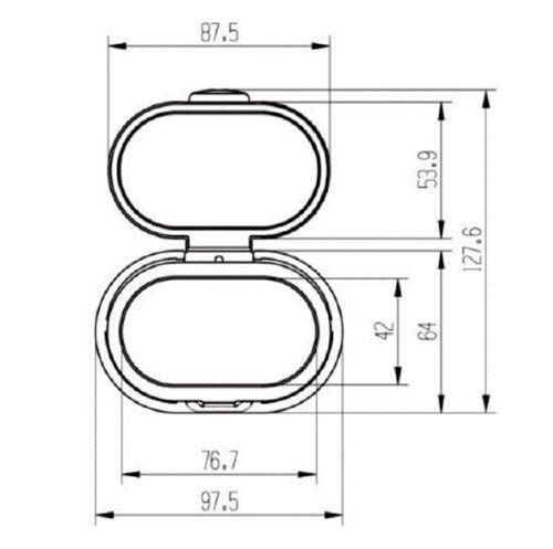 Popular Oval Runway Design Wet Wipes Lid - SPL209