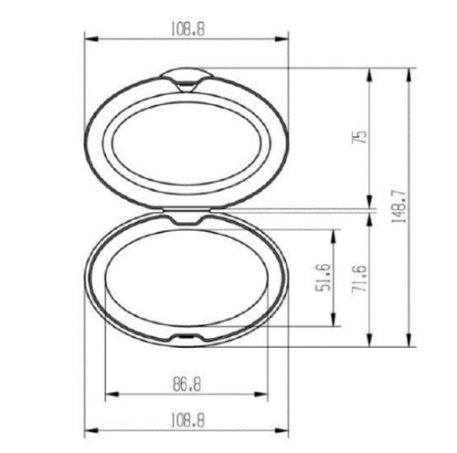 Classic Oval Wet Wipes Lid - SPL211